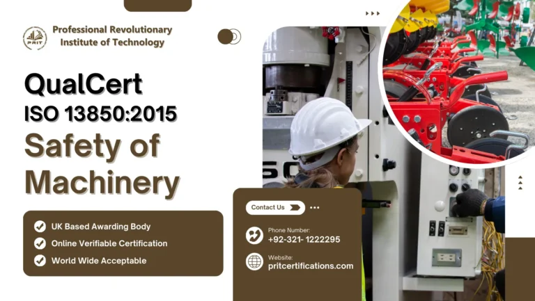 QualCert ISO 13850:2015 Safety of Machinery