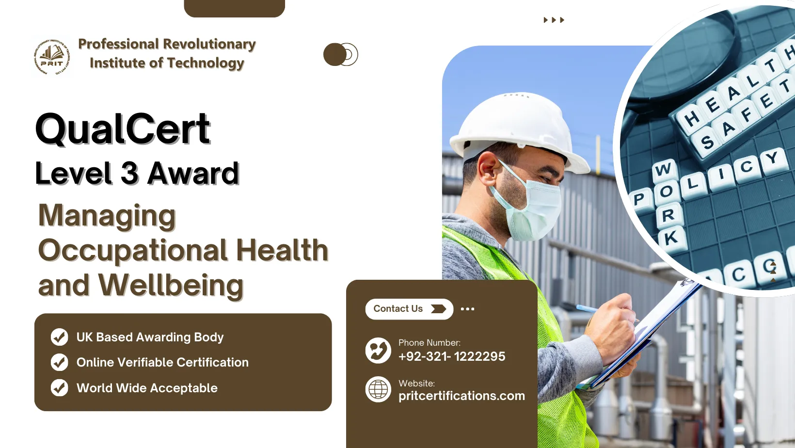 QualCert Level 3 Award in Managing Occupational Health and Wellbeing