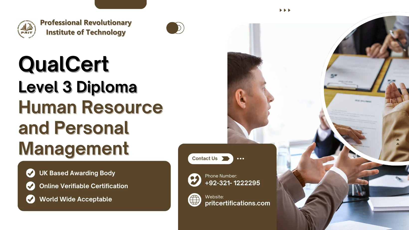 QualCert Level 3 Diploma in Human Resource and Personal Management