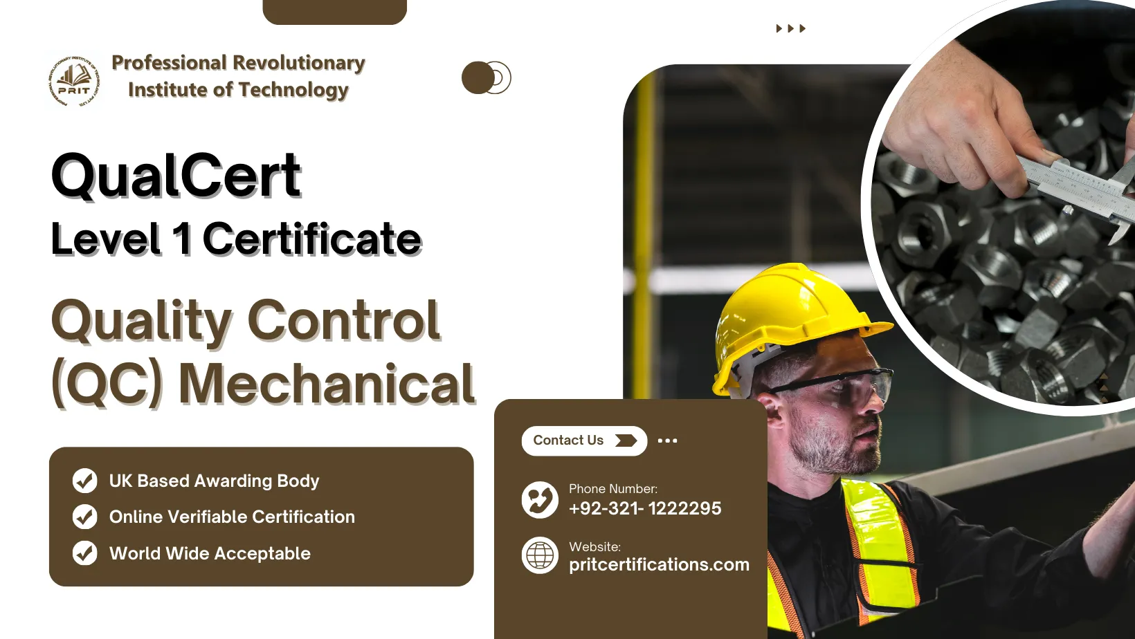 QualCert Level 1 Certificate in Quality Control ( QC ) Mechanical