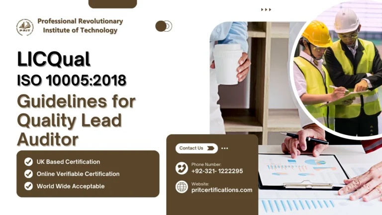 LICQual ISO 10005:2018 Guidelines for Quality Lead Auditor