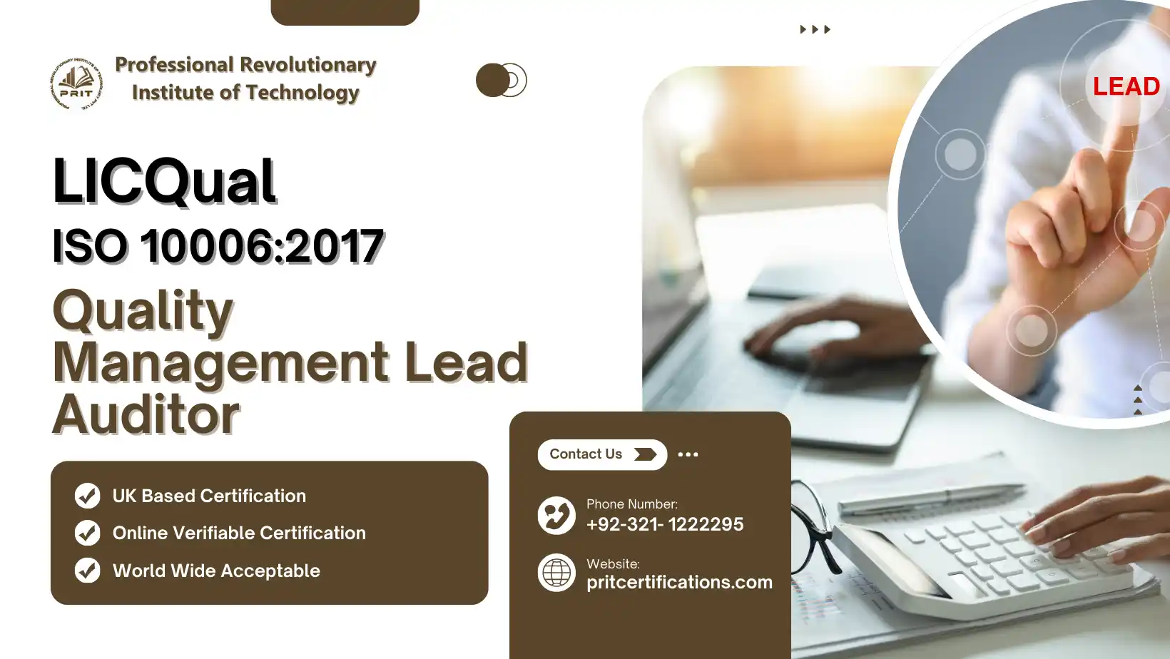 LICQual ISO 10006:2017 Quality Management Lead Auditor