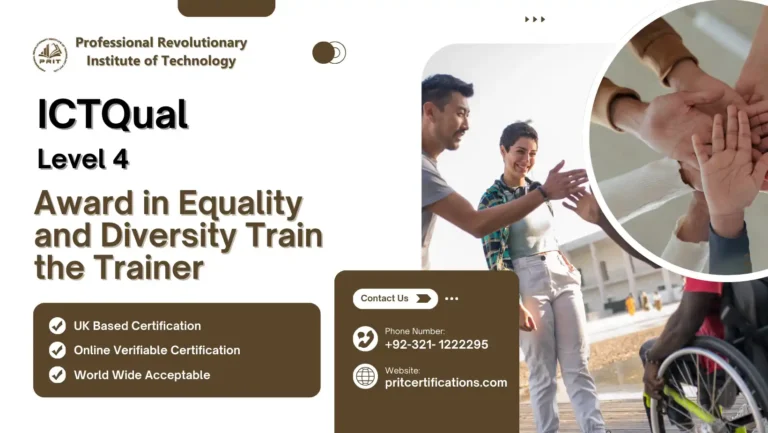 ICTQual Level 4 Award in Equality and Diversity Train the Trainer