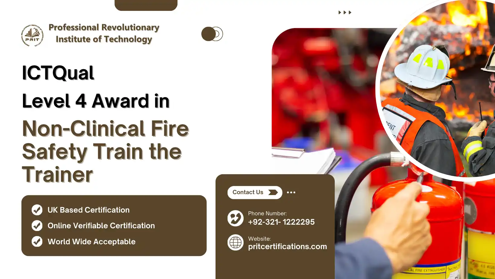 ICTQual Level 4 Award in Non-Clinical Fire Safety Train the Trainer