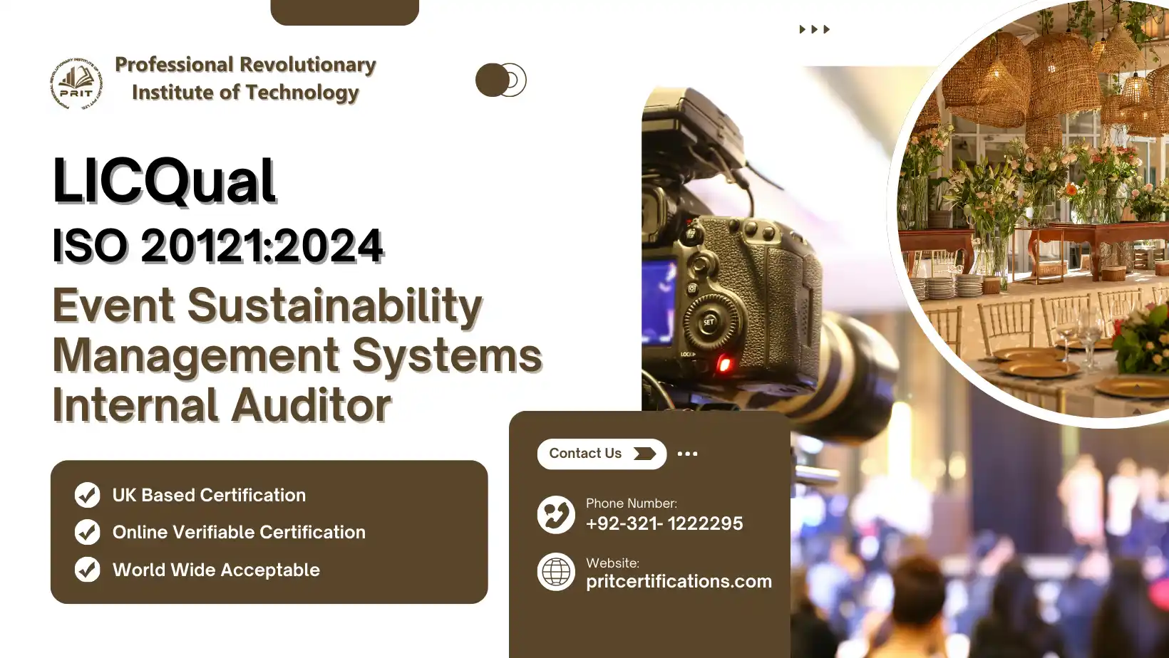 LICQual ISO 20121:2024 Event Sustainability Management Systems Internal Auditor
