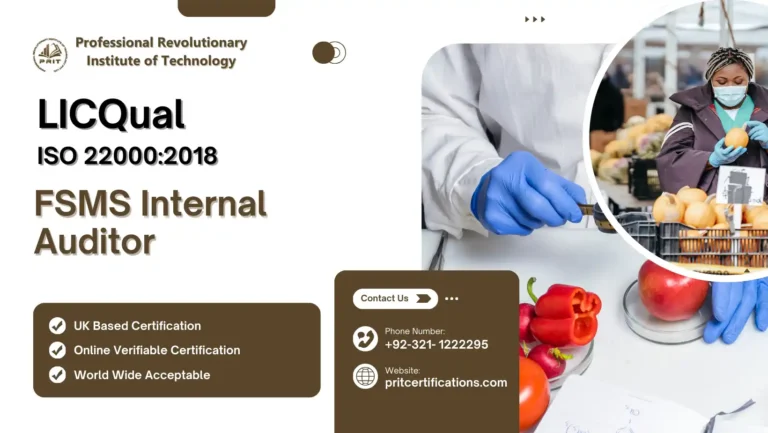 LICQual ISO 22000:2018 FSMS Internal Auditor