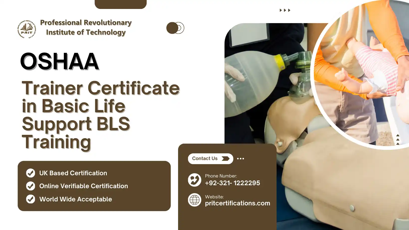 OSHAA Train the Trainer Certificate in Basic Life Support BLS Training